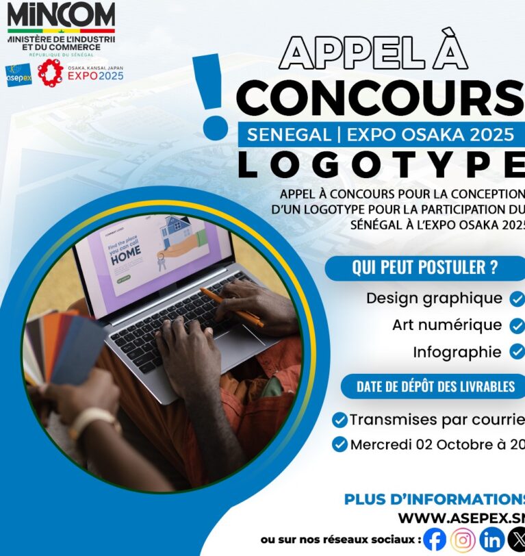 Appel à concours pour la conception d’un logotype pour la participation du Sénégal à l’Expo Osaka 2025